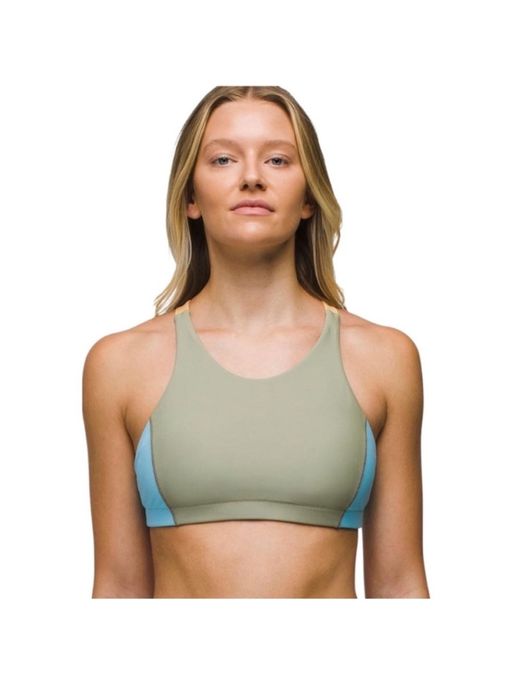 Prana Baja Bound Bikini Top Sweet Agave Blue Size XS